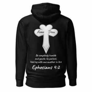 Light Over Darkness Premium Black Hoodie